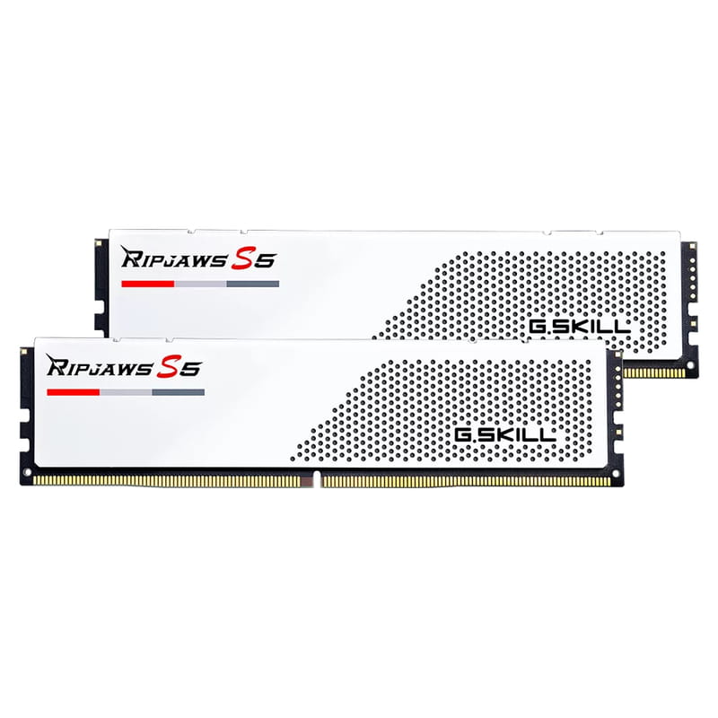 Модуль памяти DDR5 2x16GB/5600 G.Skill Ripjaws S5 White (F5-5600J4040C16GX2-RS5W)