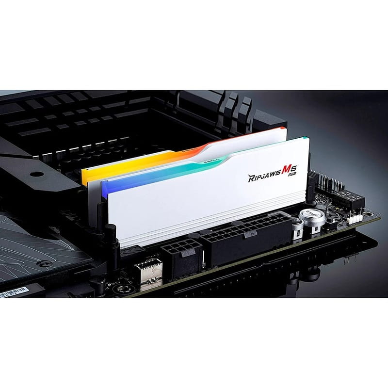 Модуль пам`ятi DDR5 2x32GB/6400 G.Skill Ripjaws M5 RGB White (F5-6400J3239G32GX2-RM5RW)
