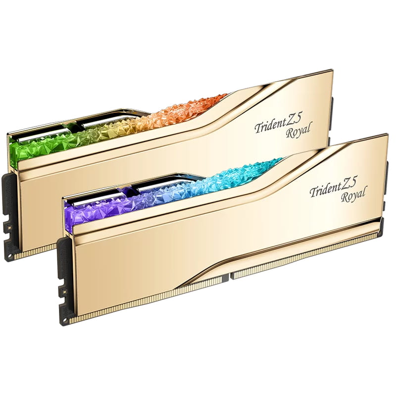 Модуль пам`ятi DDR5 2x32GB/6000 G.Skill Trident Z5 Royal Gold (F5-6000J2836G32GX2-TR5G)