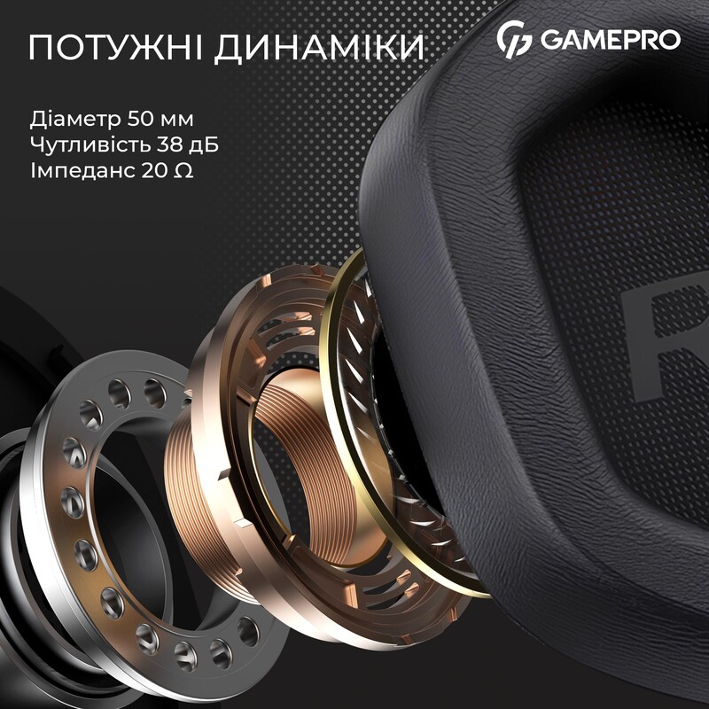 Гарнитура GamePro Genesis Hunter Black (HS1350B)