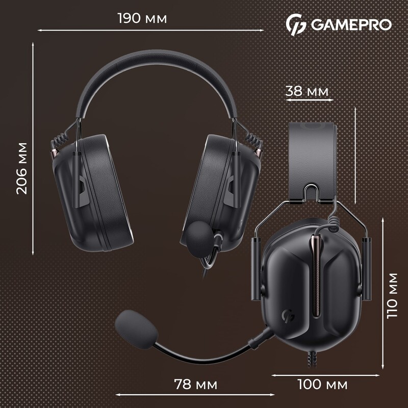 Гарнитура GamePro Genesis Hunter Black (HS1350B)