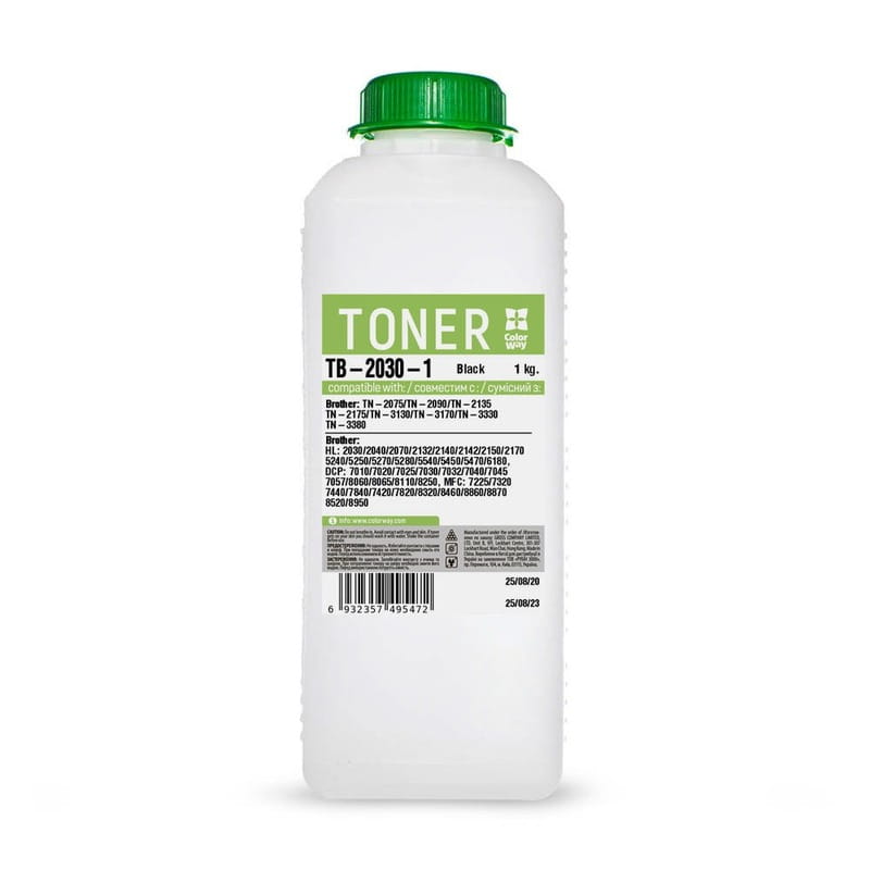 Тонер ColorWay (TB-2030-1) BROTHER HL-2040/2070, 1000 г