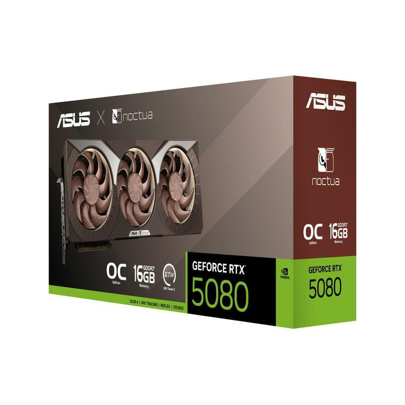 Відеокарта GF RTX 5080 16GB GDDR7 Noctua OC Asus (RTX5080-O16G-NOCTUA)