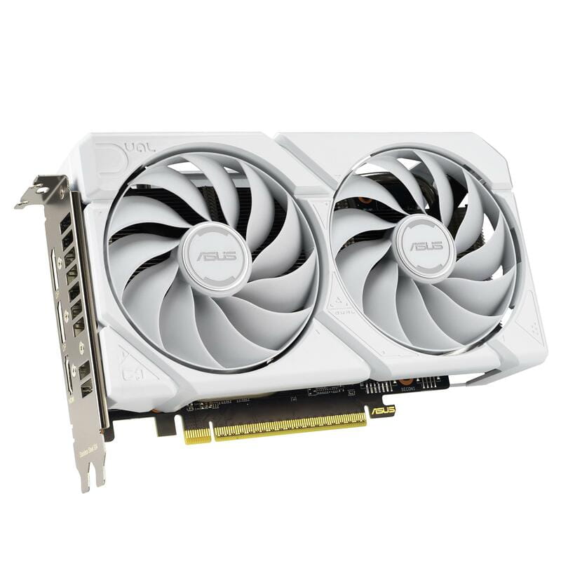 Відеокарта AMD Radeon RX 9060 XT 16GB GDDR6 Dual White Asus (DUAL-RX9060XT-16G-WHITE)