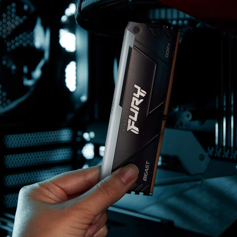 Модуль пам`яті DDR4 8GB/3200 Kingston Fury Beast RGB (KF432C16BB2A/8WP)