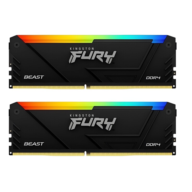 Модуль памяти DDR4 2x16GB/3200 Kingston Fury Beast RGB (KF432C16BB12AK2/32WP)