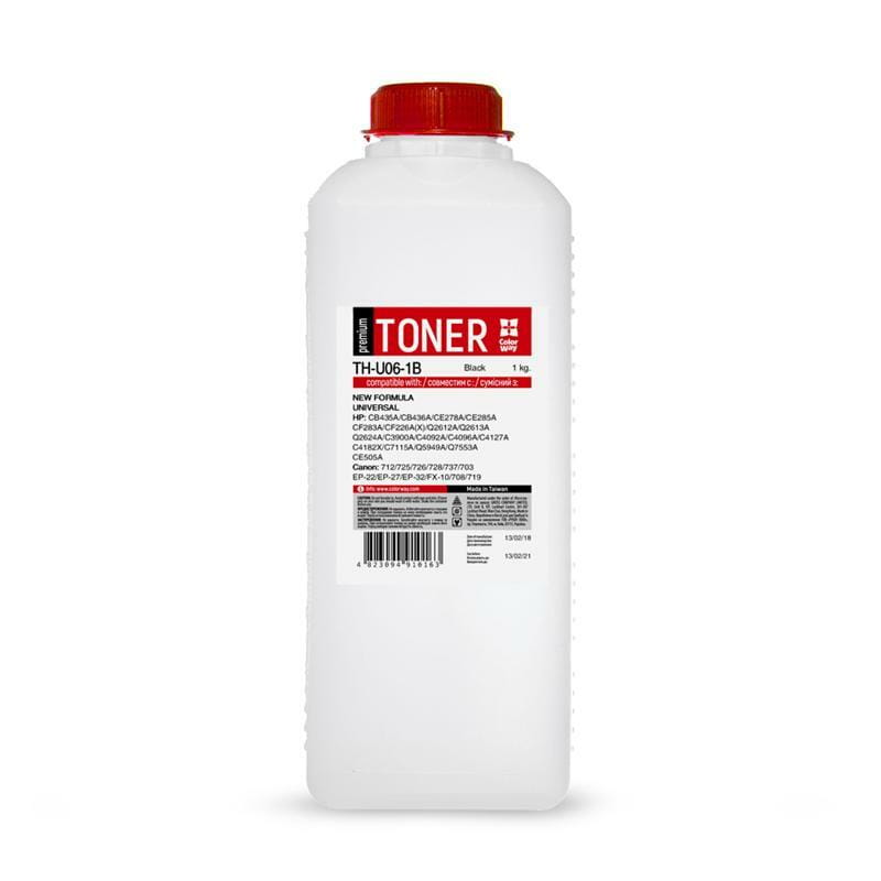 Тонер ColorWay (TH-U06-1B) HP LJ 1005/2035/1010/M402/426 Premium, 1000г
