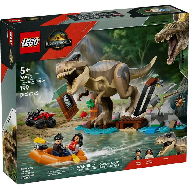 Конструктор LEGO Jurassic World Втеча річкою від тиранозавра (76975)