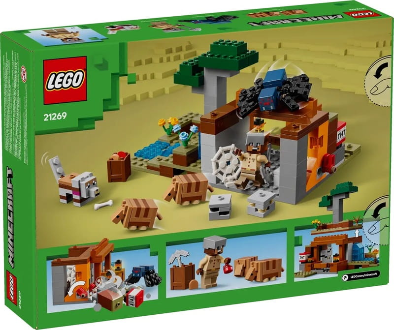 Конструктор LEGO Minecraft Шахтная экспедиция Броненосец (21269)