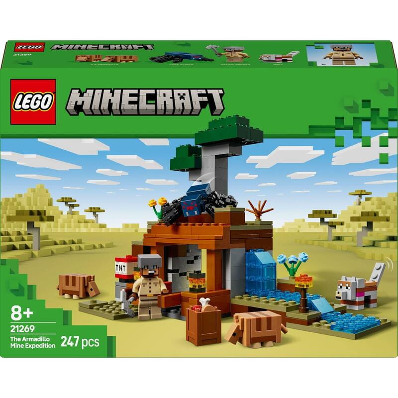 Конструктор LEGO Minecraft Шахтная экспедиция Броненосец (21269)