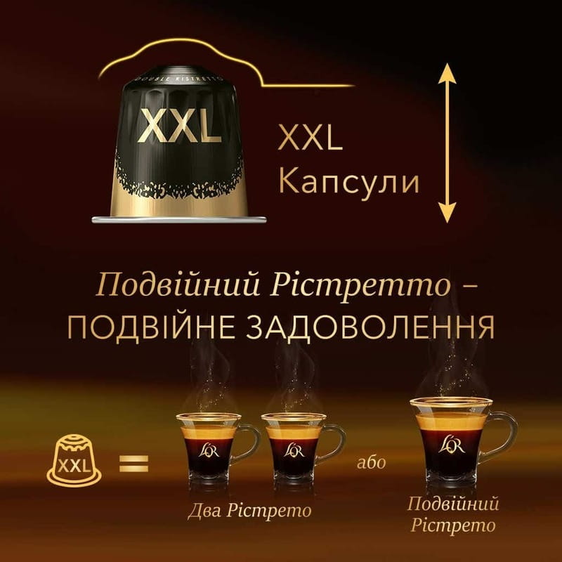 Кава в капсулах L`OR Barista Double Ristretto XXL 10 шт
