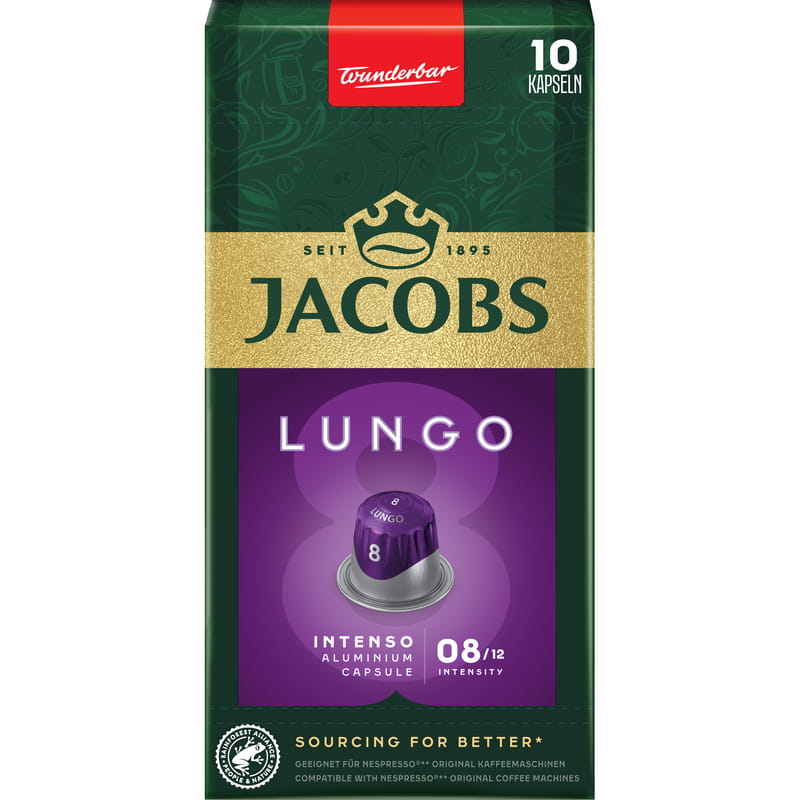 Кофе в капсулах Jacobs Lungo 8 Intenso 10 шт