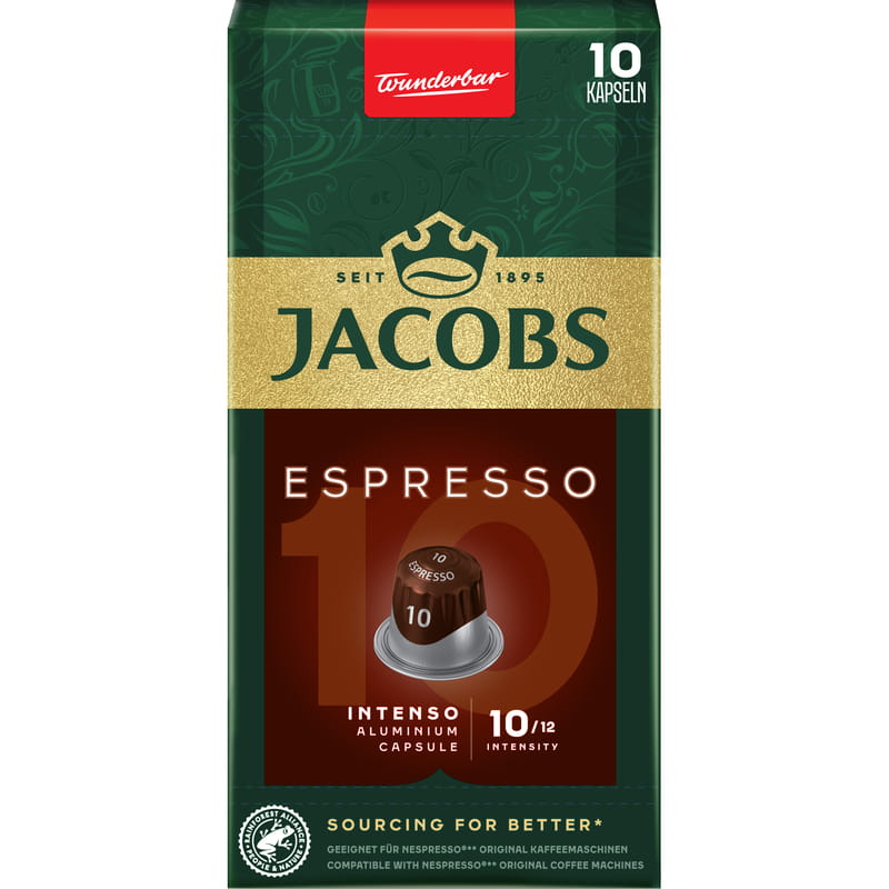 Кофе в капсулах Jacobs Espresso 10 Intenso 10 шт