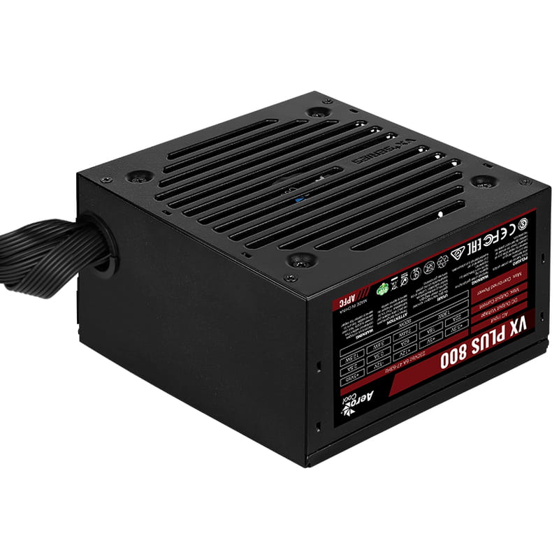 Блок живлення AeroCool VX Plus Stealth 800 (ACPN-VS80AEY.12) 800W