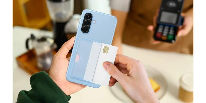 Чeхол-накладка Samsung Card Slot Case для Samsung Galaxy A56 SM-A566 Blue (EF-OA566TLEGWW)