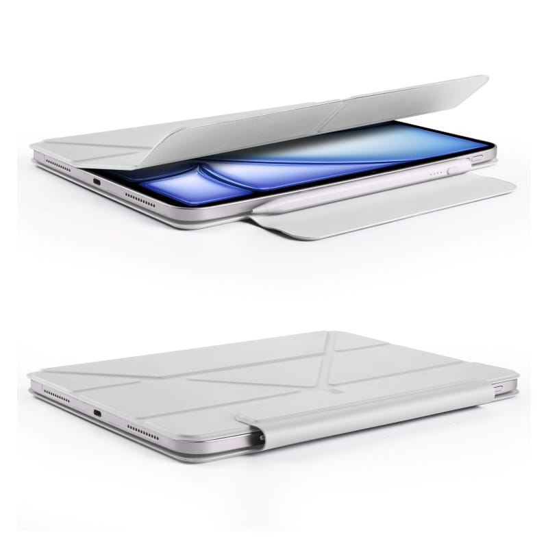 Чохол-книжка BeCover Ultra Slim Origami Magnetic для Apple iPad mini 7 (2024) Gray (712949)