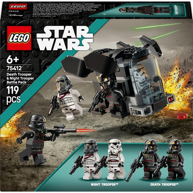 Конструктор LEGO Star Wars Бойовий набір Боєць смерті та Нічний піхотинець (75412)