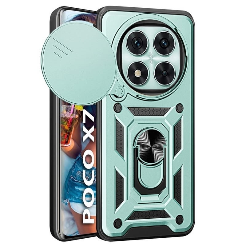 Чeхол-накладка BeCover Military для Poco X7 Dark Green (712874)