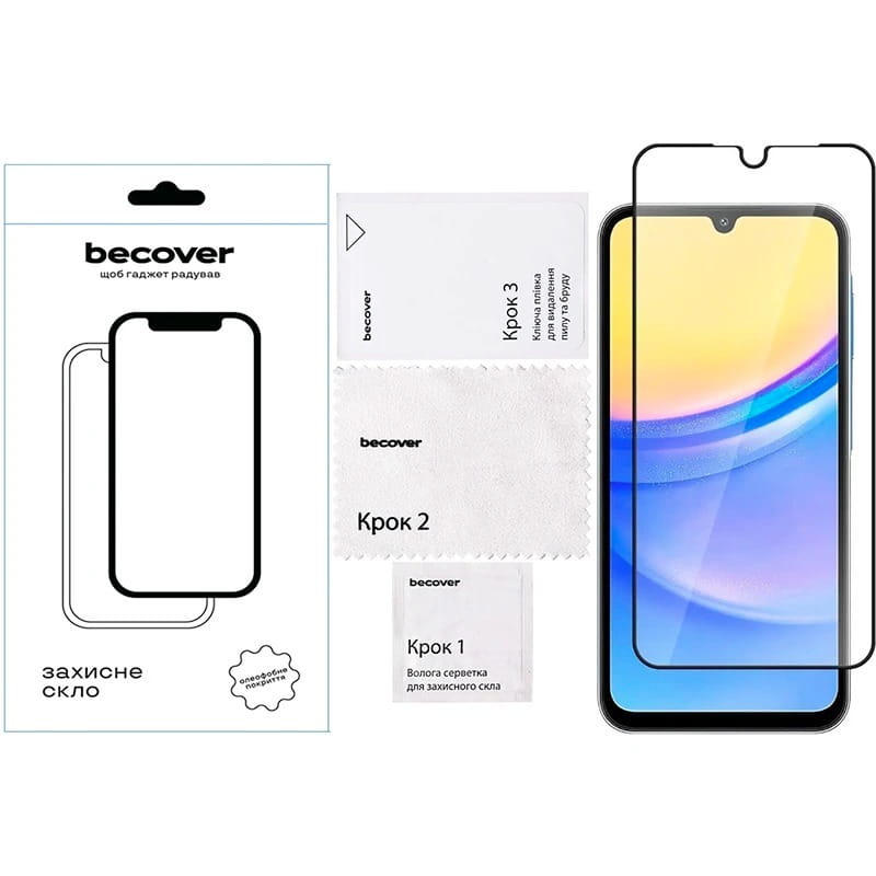 Захисне скло BeCover для Samsung Galaxy A16 4G SM-A165/A16 5G SM-A166 Black (712860)