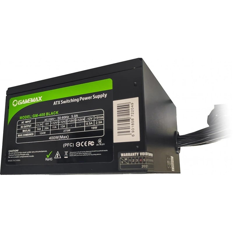 Блок питания GameMax GM-400 400W Black