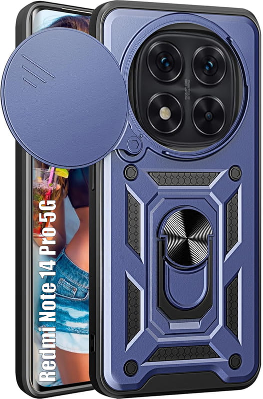 Чeхол-накладка BeCover Military для Xiaomi Redmi Note 14 Pro 5G Blue (713095)