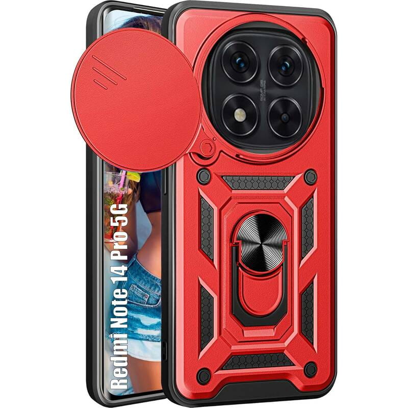 Чeхол-накладка BeCover Military для Xiaomi Redmi Note 14 Pro 5G Red (713096)