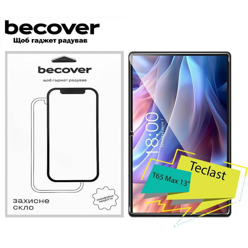 Захисне скло BeCover для Teclast Tab T65 Max 13" (713041)