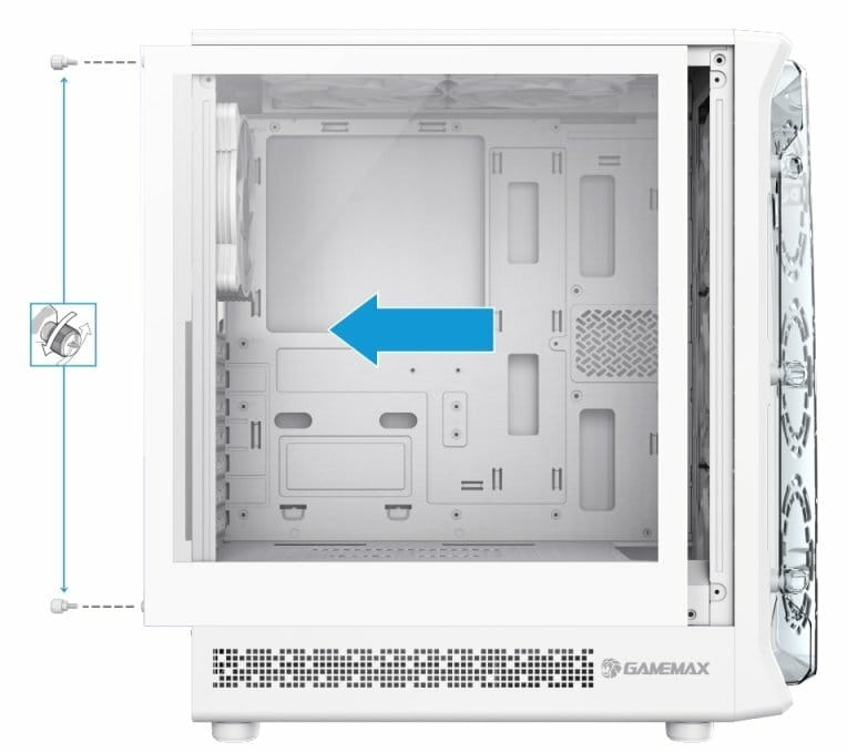 Корпус GameMax Starlight 2AW White