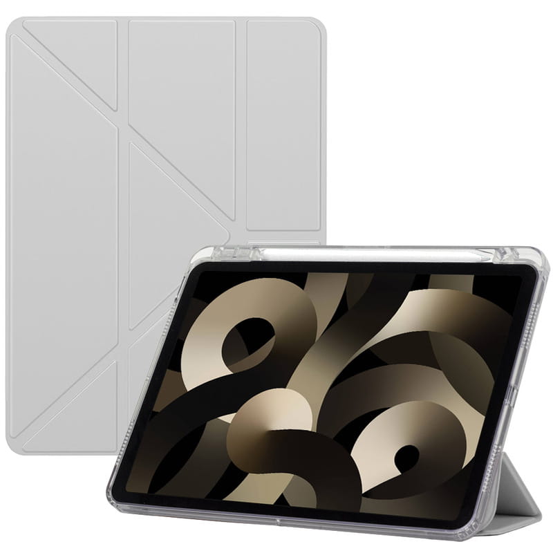 Чохол-книжка BeCover Ultra Slim Origami Transparent з кріпленням Apple для Apple iPad Mini 7 2024 Gray (712935)