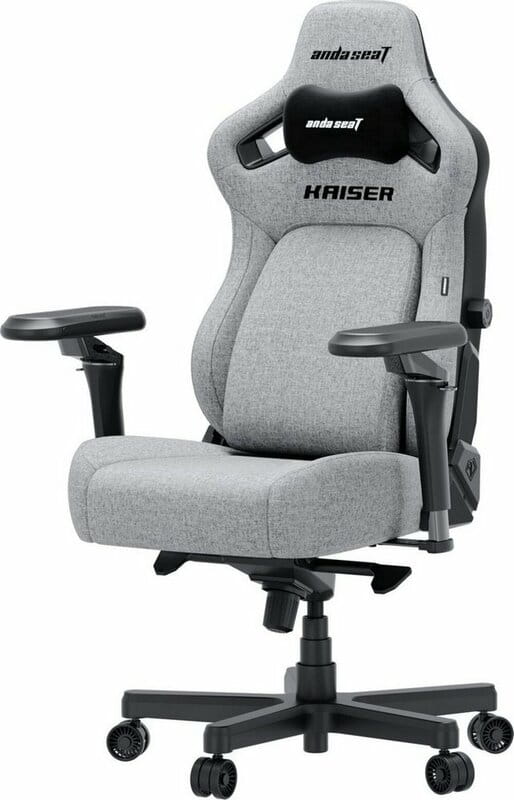 Крісло для геймерів Anda Seat Kaiser 4 V2 Size XL PVC Gray Fabric (AD12YDDC-XLL-20-G-CF-03)