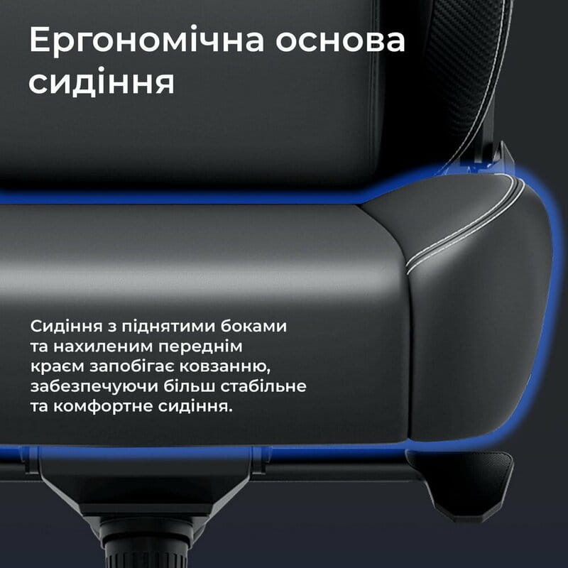 Крісло для геймерів Anda Seat Kaiser 4 V2 Size XL PVC Dark Gray Fabric (AD12YDDC-XLL-20-GB-CF-03)