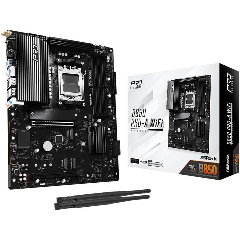 Материнська плата ASRock B850 Pro-A WiFi Socket AM5