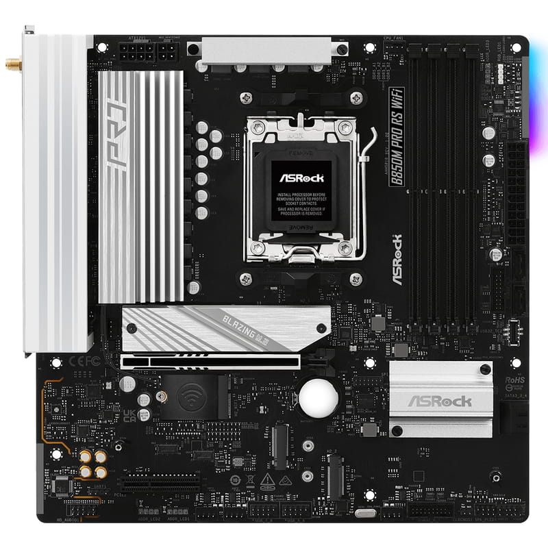 Материнская плата ASRock B850M Pro RS WiFi Socket AM5