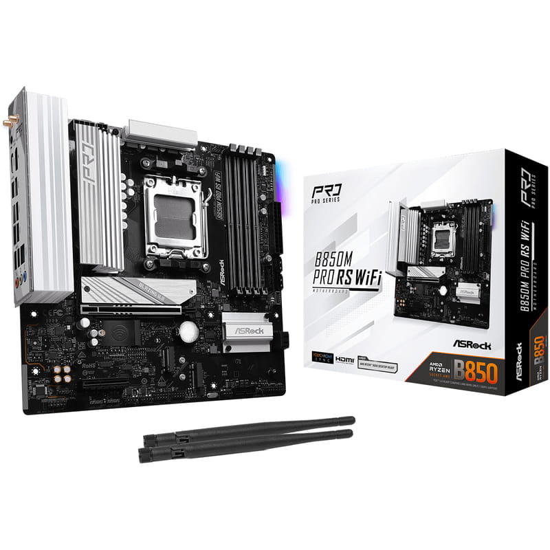 Материнская плата ASRock B850M Pro RS WiFi Socket AM5