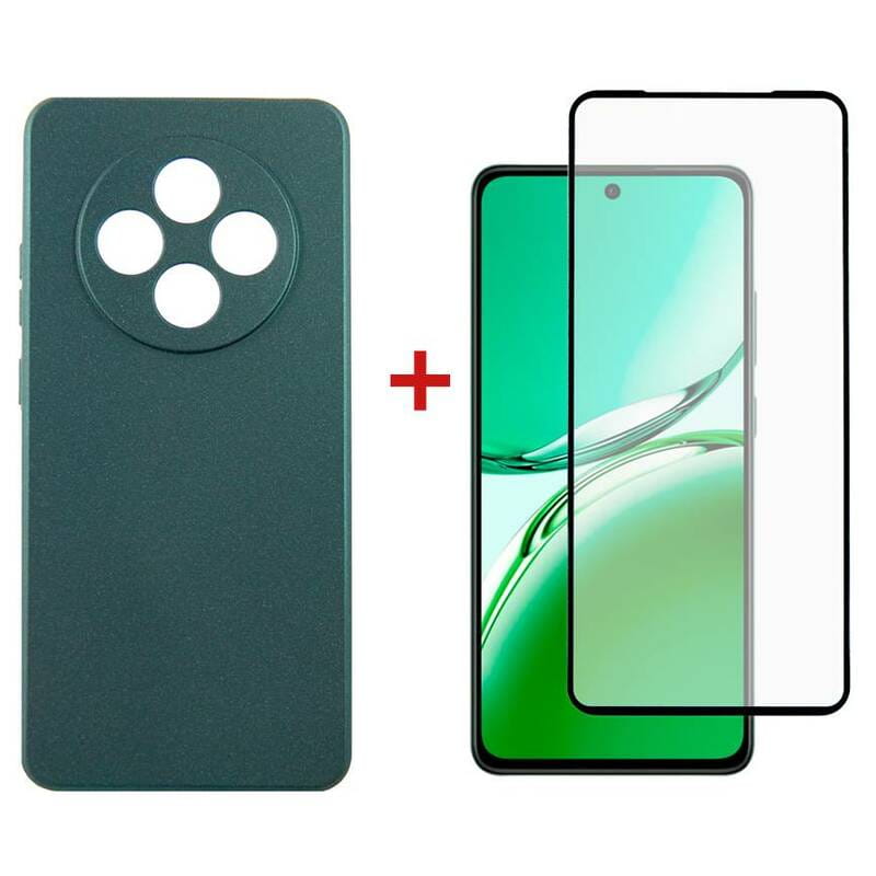 Чeхол-накладка Dengos Soft для Oppo Reno 12F 4G Green (DG-KM-156) + защитное стекло