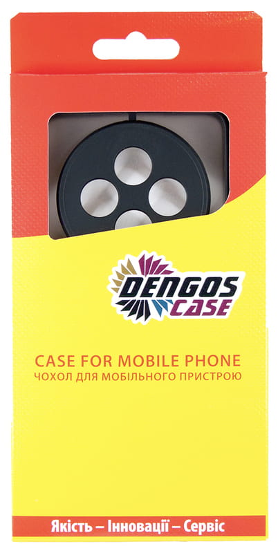 Чeхол-накладка Dengos Matte для Oppo Reno 12F 4G Black (DG-KM-157) + защитное стекло