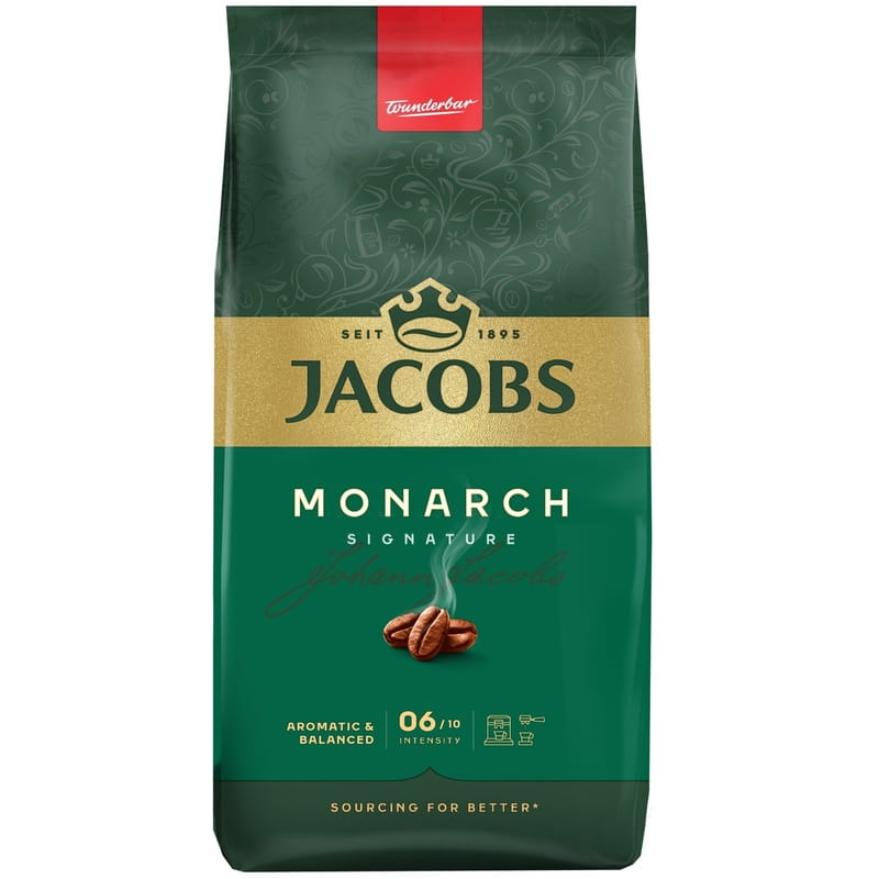 Кава в зернах Jacobs Monarch 1000 г