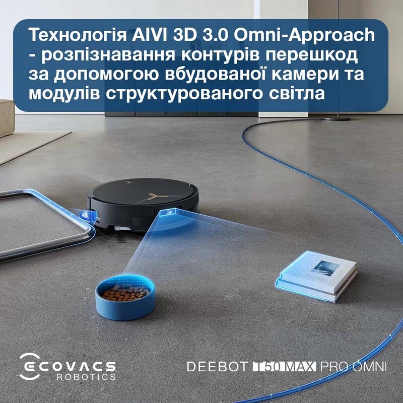 Робот-пылесос Ecovacs Deebot T50 Max Pro Black (DEX54)