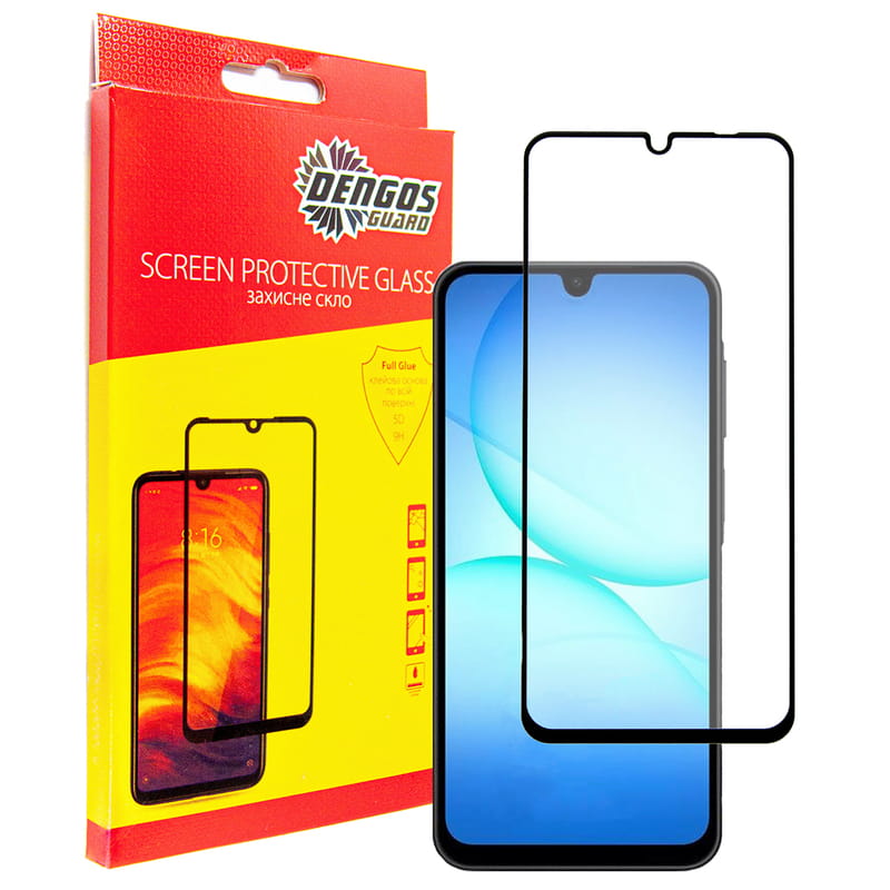 Защитное стекло Dengos для Samsung Galaxy A17 SM-A175 Black Full Glue (TGFG-407)