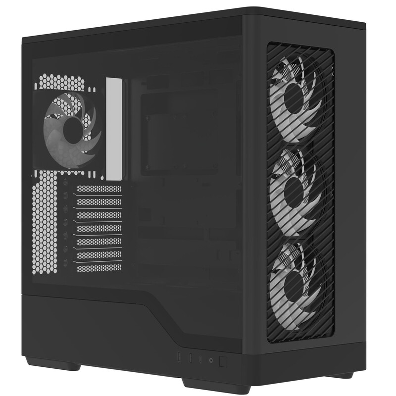 Корпус AeroCool D520A-BK-v1 Black (ACCM-DS05143.11)