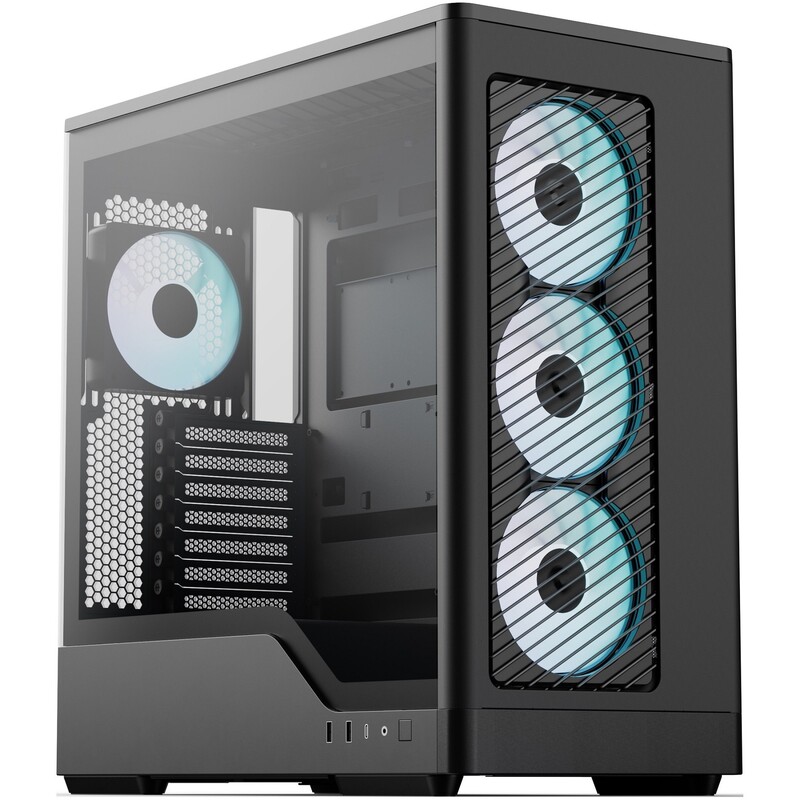 Корпус AeroCool D520A-BK-v1 Black (ACCM-DS05143.11)