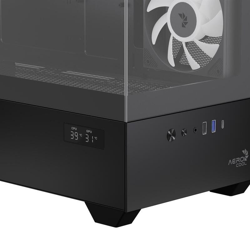 Корпус AeroCool P500D Digi-G-BK-v1 Black (ACCM-PN07033.11)