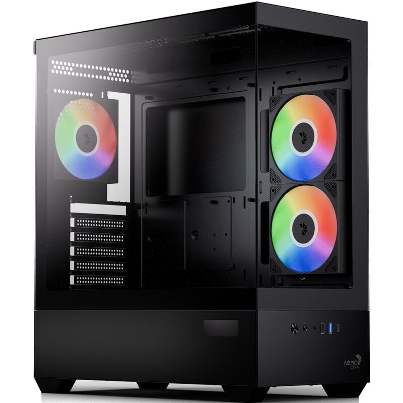 Корпус AeroCool P500D Digi-G-BK-v1 Black (ACCM-PN07033.11)