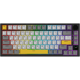 Клавіатура бездротова Ajazz AK820 Pro Flying Fish Switch Black RGB With Screen (AK820PRO-FF-BGY)