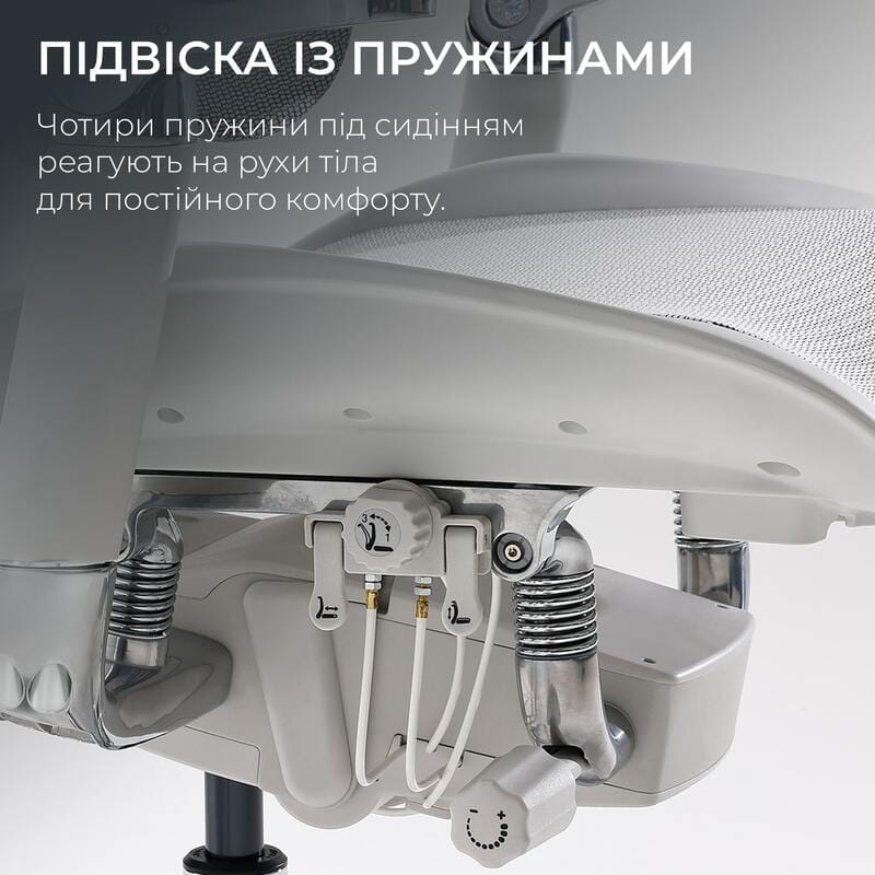 Крісло офісне Sihoo Doro S300 Mesh Light Grey (S300-M202)