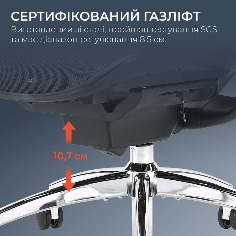 Крісло офісне Sihoo Doro C300 Pro Mesh Black (DORO-C300-PRO-M101)