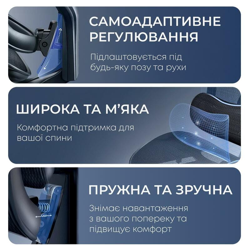 Кресло офисное Sihoo Doro C300L Mesh Black (DORO-C300L-A3-101)