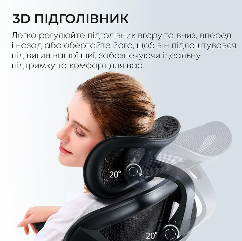 Кресло офисное Sihoo Doro C300L Mesh Black (DORO-C300L-A3-101)
