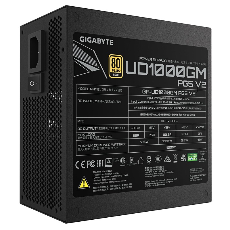 Блок питания Gigabyte GP-UD1000GM PG5 V2 1000W
