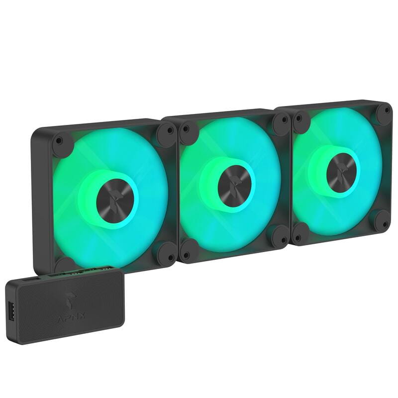 Вентилятор APNX FP1-120 ARGB Black - 3 Pack (APF3-PF11257.11)